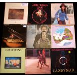 Box of 40+ albums to include Dave Mason, Bob Dylan, Cat Stevens and Roberta Flack.