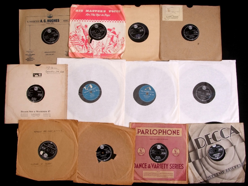 Small collection of Elvis Presley including twelve 10" 78 RPM shellac singles in various conditions - Image 3 of 3