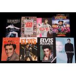 Small collection of music books to include 'Live Aid: This Book Saves Lives', 'Forever Elvis' etc.