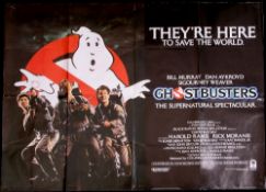 Ghostbusters UK film poster.