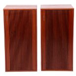 Pair of large wooden cased Tandberg speakers.