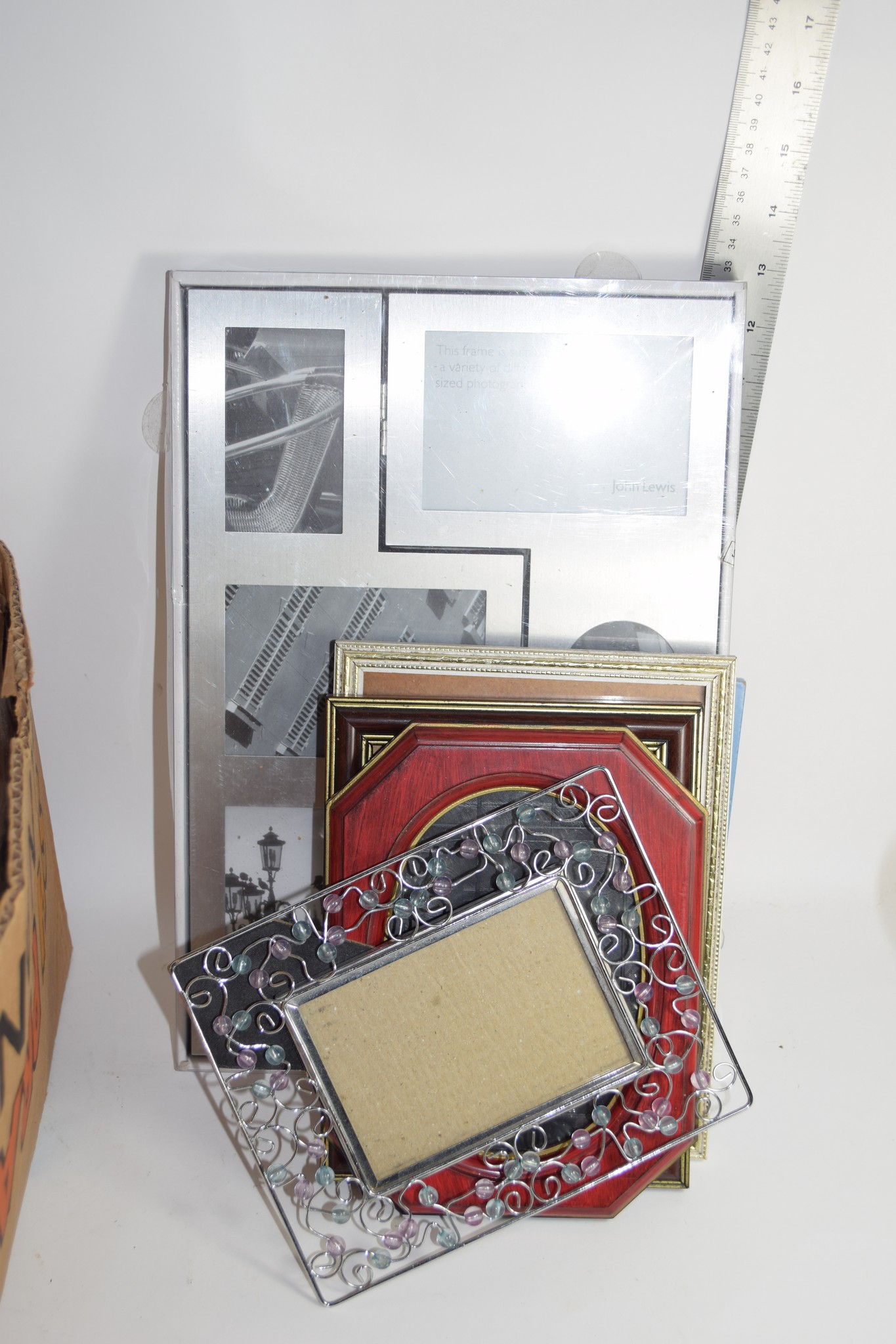 BOX QTY OF PHOTO FRAMES AND MISC CHINA ITEMS - Image 2 of 2