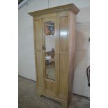 SINGLE EARLY 20TH CENTURY COLONIAL STYLE SINGLE WARDROBE WITH MIRRORED DOOR APPROX WIDTH 94CM MX