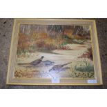 OIL ON CANVAS PAINTING OF PHEASANTS