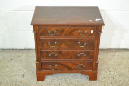 SMALL REPRODUCTION LOW CHEST OF DRAWERS APPROX WIDTH 58CM