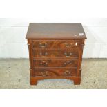 SMALL REPRODUCTION LOW CHEST OF DRAWERS APPROX WIDTH 58CM