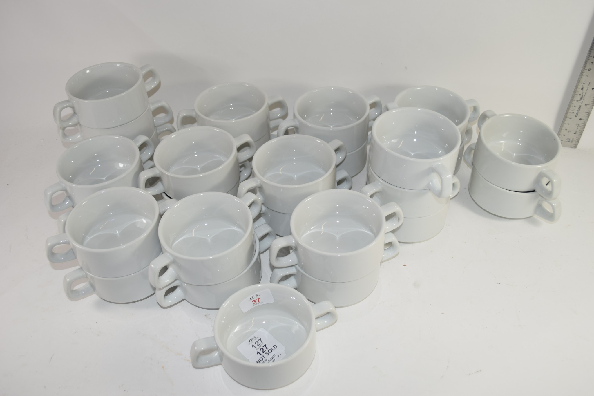 GROUP OF CERAMIC SOUP BOWLS - Image 2 of 2