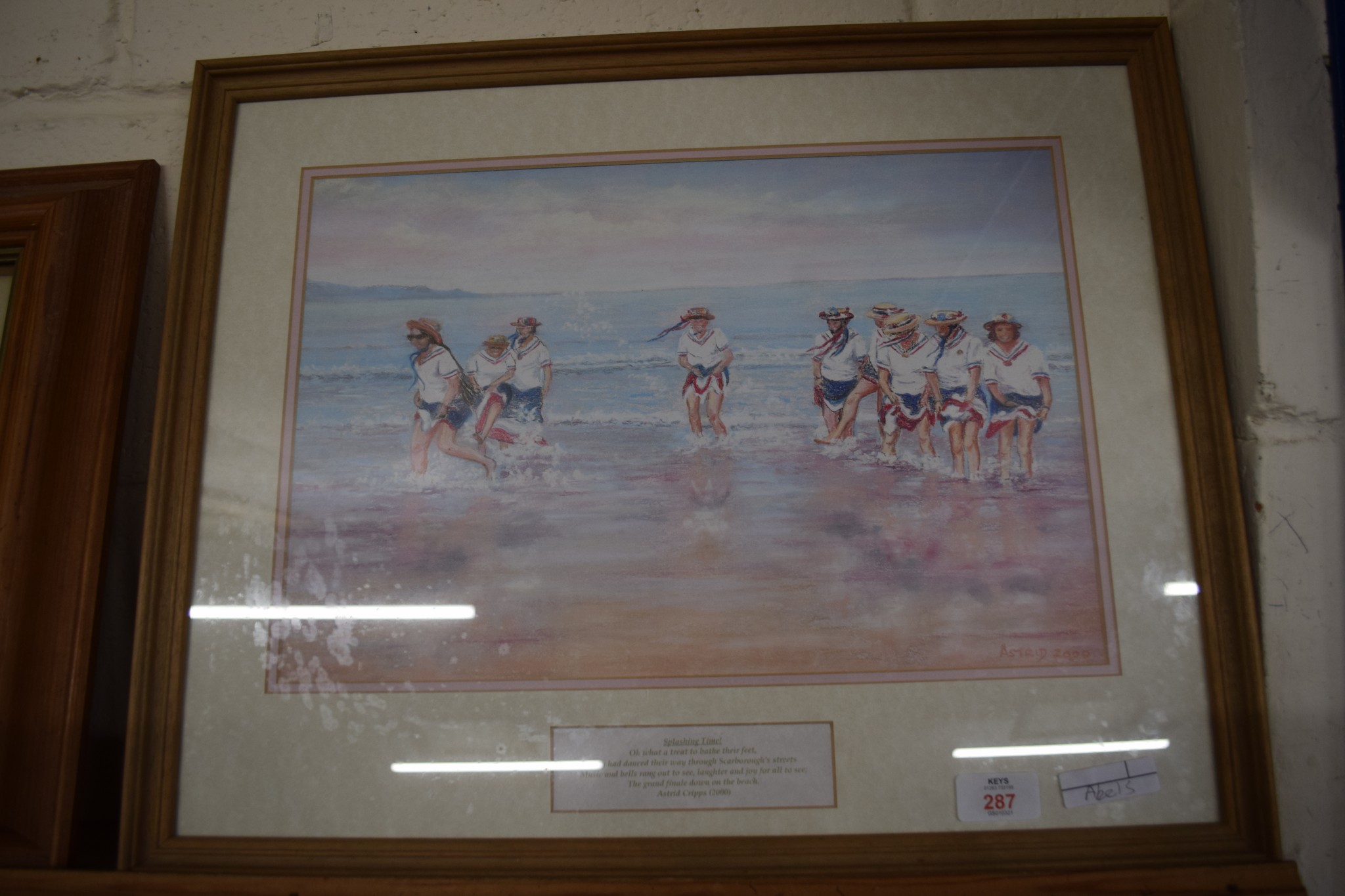 PRINT OF CHILDREN AT THE SEASIDE