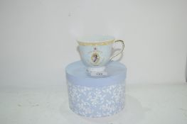 QUEENS DIAMOND JUBILEE CUP AND SAUCER IN ORIGINAL BOX