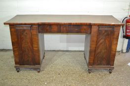 LARGE 19TH CENTURY MAHOGANY BREAK FRONT SIDEBOARD APPROX LENGTH 187CM