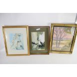 QTY OF VARIOUS PICTURES IN GILT FRAMES
