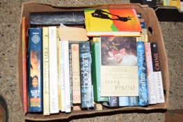 BOX OF BOOKS, NOVELS, ART INTEREST ETC