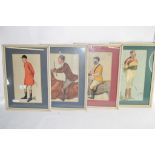 PRINTS OF HORSE RACING OR HUNTING CHARACTERS