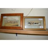 GROUP OF OLD WORLD PHOTOGRAPHS IN WOODEN FRAMES INCLUDING OF SAXMUNDHAM