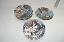 GROUP OF COALPORT COLLECTABLE LIMITED EDITION PLATES MAINLY WITH BIRDS