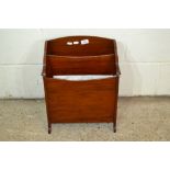 MAHOGANY MAGAZINE RACK APPROX WIDTH 37CM MAX