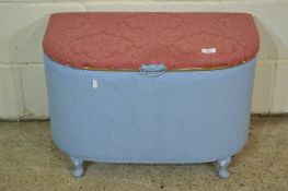 SMALL LLOYD LOOM STYLE OTTOMAN