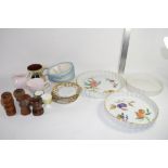 GROUP OF CERAMIC ITEMS INCLUDING ROYAL WORCESTER EVESHAM PATTERN PIE DISHES ETC