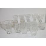 BOX QTY OF GLASS WARES, MUGS, WINE GLASSES ETC