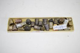 SMALL BOX OF THIMBLES