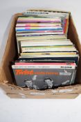 BOX QTY OF RECORDS MAINLY 45'S