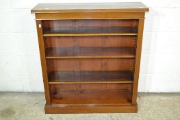 LOW OPEN FRONT BOOKCASE APPROX WIDTH 91CM