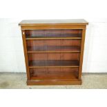 LOW OPEN FRONT BOOKCASE APPROX WIDTH 91CM