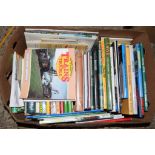 BOX OF BOOKS, RAILWAY, TRAVEL ETC