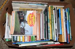 BOX OF BOOKS, RAILWAY, TRAVEL ETC