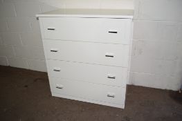 LARGE PAINTED EFFECT CHEST OF DRAWERS APPROX WIDTH 93CM