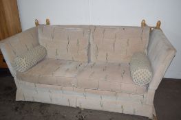 LARGE KNOWLE END SOFA LENGTH APPROX 220CM