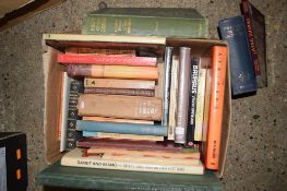 BOX OF BOOKS, MAINLY ART AND ORNITHOLOGICAL INTEREST INCLUDING BIRDS OF OUR COUNTRY, EGGS NEST
