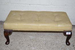 RECTANGULAR UPHOLSTERED FOOT STOOL, APPROX 60 X 30CM