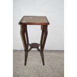 SMALL INLAID PLANT STAND, APPROX 32CM SQUARE