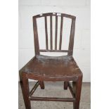 RUSTIC STYLE WOODEN CHAIR, HEIGHT APPROX 89CM