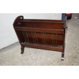 MAHOGANY EFFECT MAGAZINE RACK, WIDTH APPROX 49CM