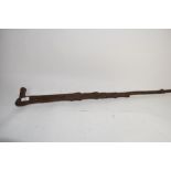 CARVED WOODEN WALKING STICK