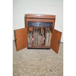 CASED VINTAGE HI-FI SYSTEM COMPRISING DYNATRON SOLID STATE AMPLIFIER SRX30C, TOGETHER WITH GARRARD