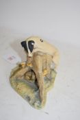 SMALL CERAMIC MODEL OF A TERRIER BY BORDER FINE ARTS