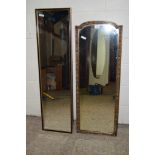 TWO VARIOUS WALL MIRRORS, WIDEST APPROX 41CM