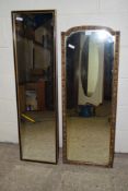 TWO VARIOUS WALL MIRRORS, WIDEST APPROX 41CM