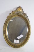 SMALL WALL MIRROR IN GILT FRAME