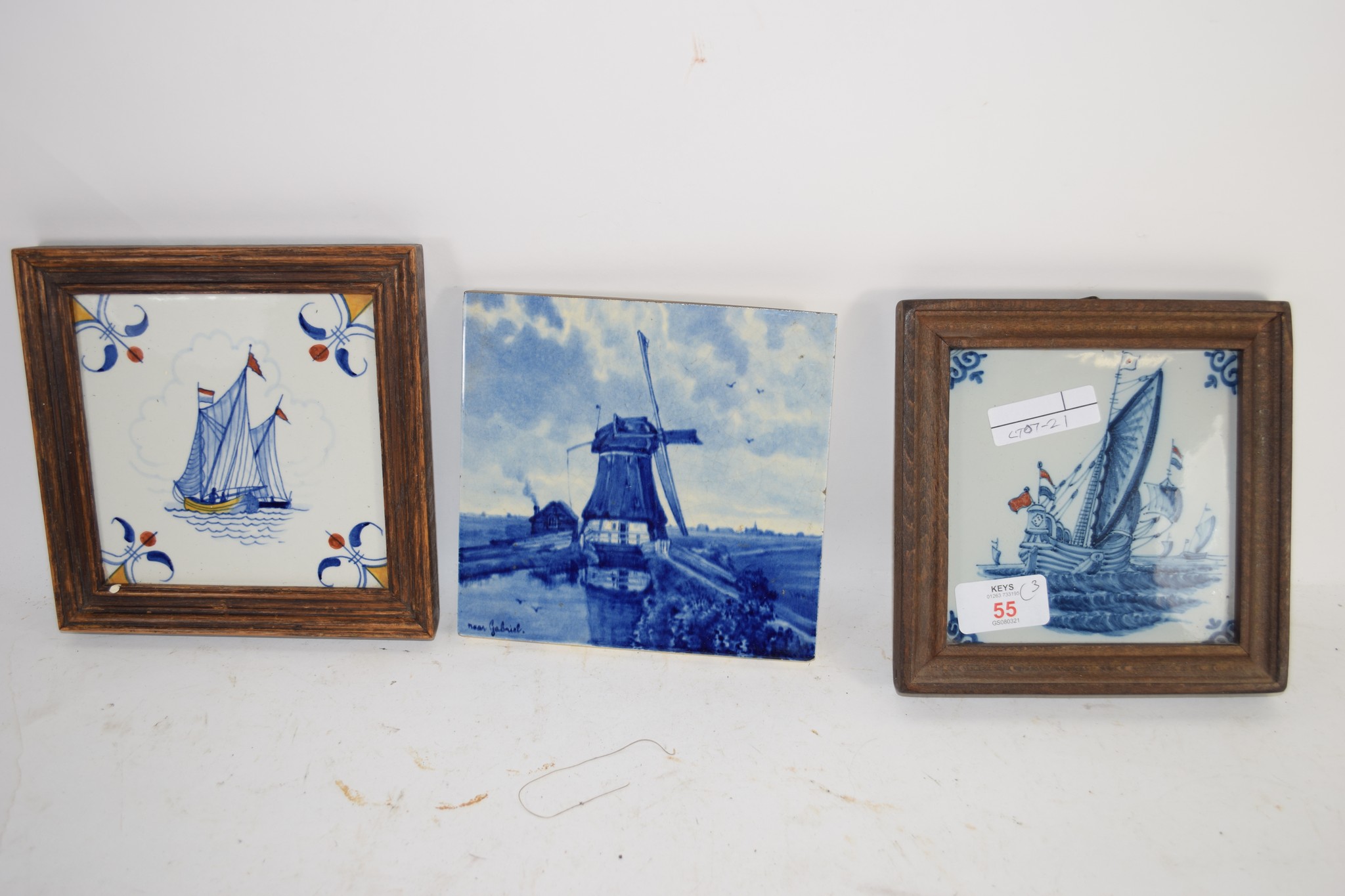 BLUE AND WHITE DUTCH TILES