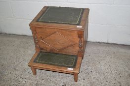 19TH CENTURY AND LATER COMMODE STOOL, WIDTH APPROX 47CM