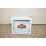 GLASS FRONT STELLA ARTOIS BRANDED COUNTER TOP DRINKS REFRIGERATOR, WIDTH APPROX 47CM