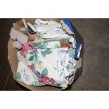 BOX CONTAINING CURTAIN FABRICS