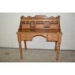 PINE WRITING DESK, LENGTH APPROX 106CM