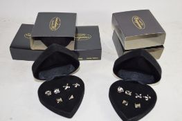 BOX CONTAINING EARRINGS AND STUDS IN BOXES