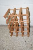 12-HOLE WOODEN WINE RACK