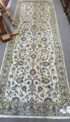 Modern Kashan carpet, 300 x 100cm